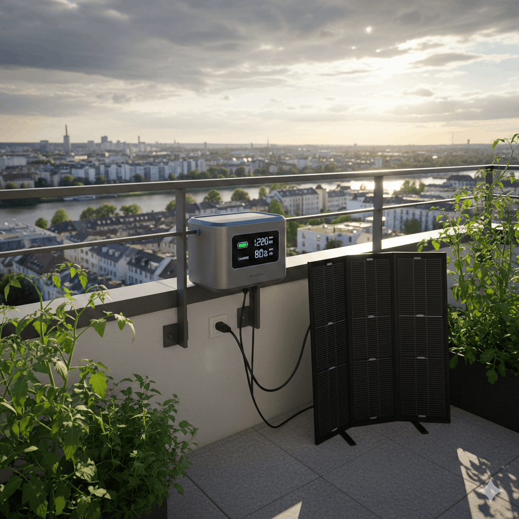 Balkonkraftwerk mit Ausblick Beste Solarspeicher für Balkon‑Kraftwerke – Ratgeber 20252026