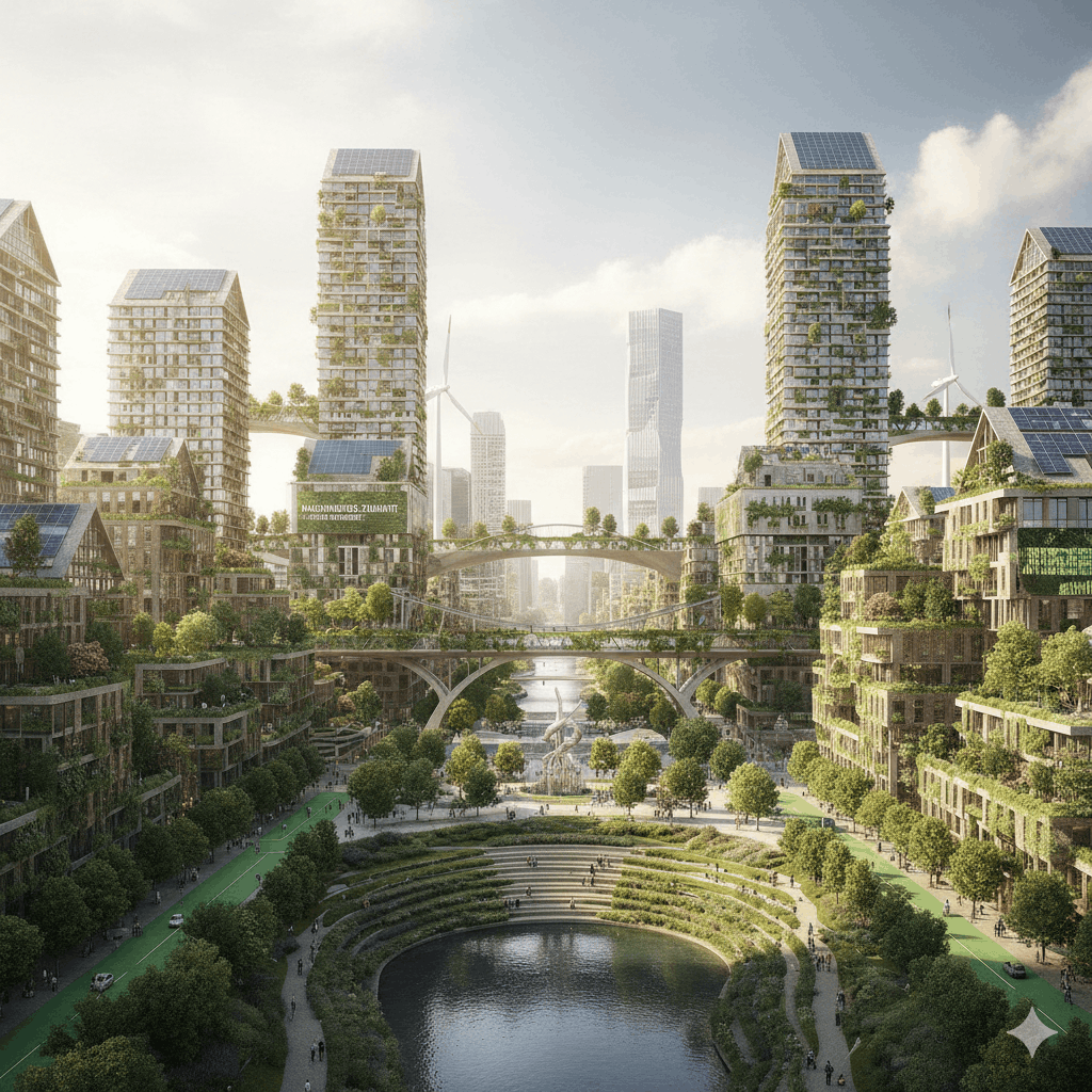 Stadt grün Umweltschutz Nachhaltige Stadtentwicklung So funktioniert sie