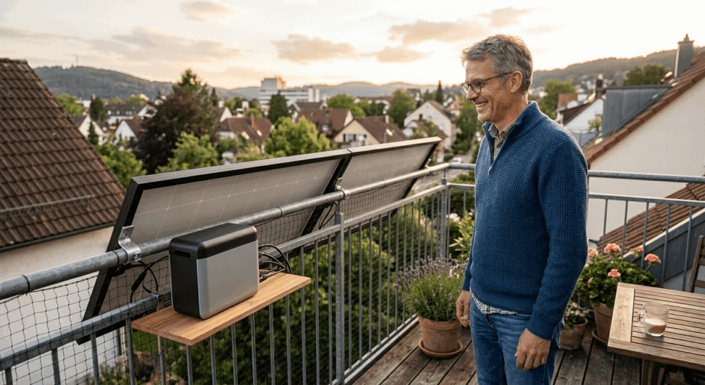 Balkonkraftwerk mit Speicher Wann lohnt sich das Upgrade für den Balkon-Strom 2026
